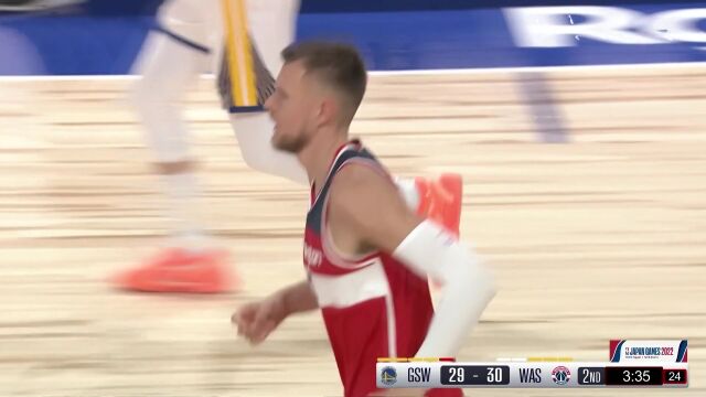 NBA季前赛：勇士vs奇才第2节中文解说回放