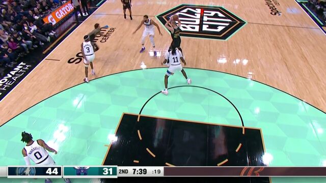  NBA常规赛：森林狼vs黄蜂第2节中文解说回放