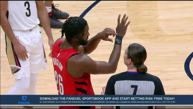 NBA常规赛：开拓者vs鹈鹕第2节中文解说回放
