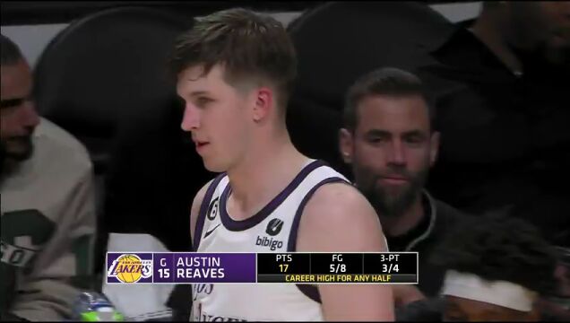 NBA常规赛：马刺vs湖人第3节英文原声回放