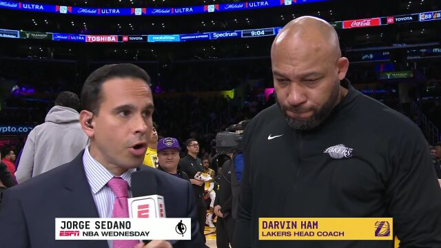 NBA常规赛：太阳vs湖人第4节英文原声回放
