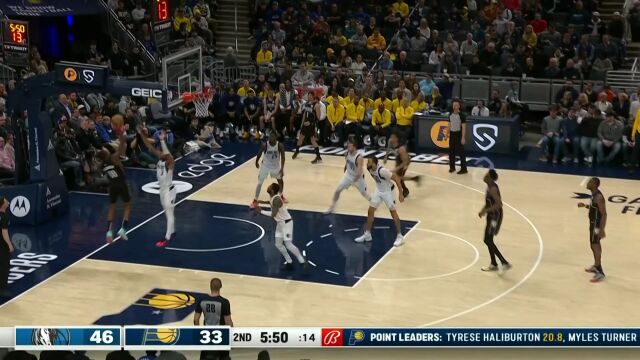 负角度出手也照进不误 马瑟林翻身勾手稳稳命中