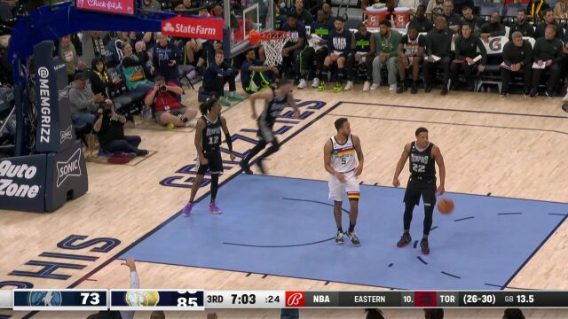 森林狼vs灰熊精华回放 莫兰特32+9+9灰熊大胜森林狼