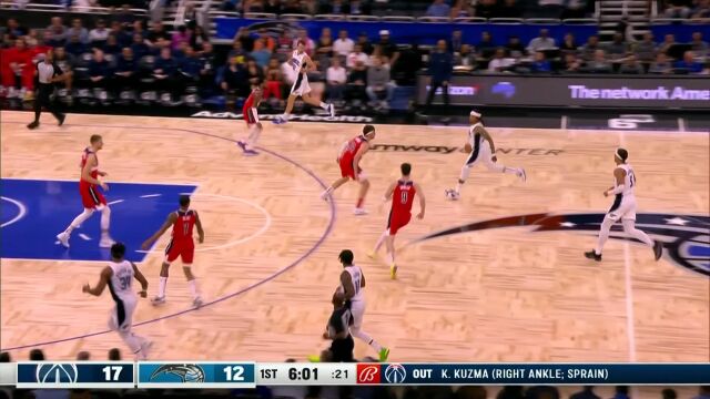 奇才vs魔术第1节中文解说回放