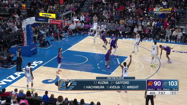 太阳vs奇才精华回放 奇才大胜太阳取3连胜