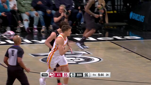 防都防不住这就是手感来了 博格丹诺维奇三分+中投连取5分