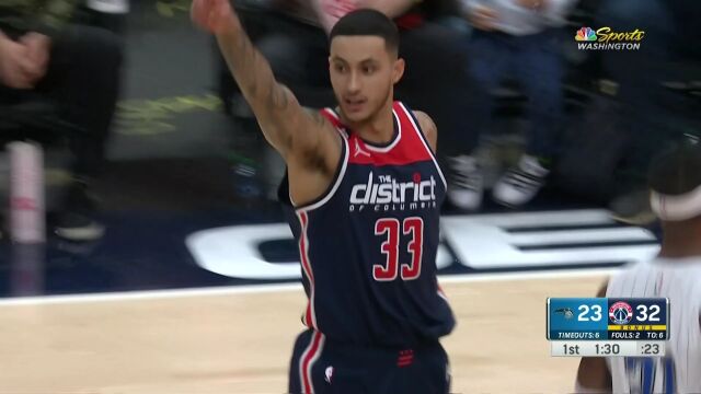 百发百中！库兹马手感热得发烫三分连中弹无虚发