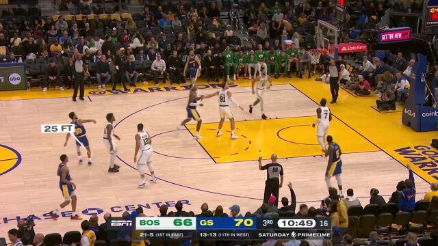 真的要一直缩在篮下吗？水花兄弟绕挡拆投三分宛若投篮训练