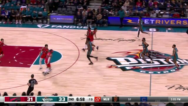 NBA常规赛：猛龙vs活塞中文解说全场回放