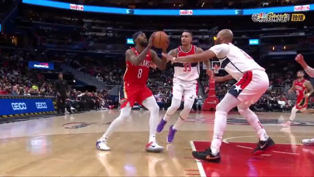 鹈鹕132-112奇才 麦科勒姆携手34+5瓦兰27+12轻取对手