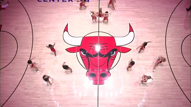 NBA常规赛：老鹰vs公牛第2节英文原声回放