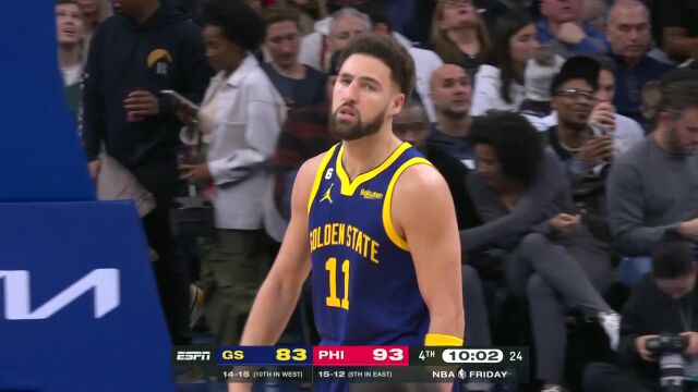 勇士vs76人第4节英文原声回放