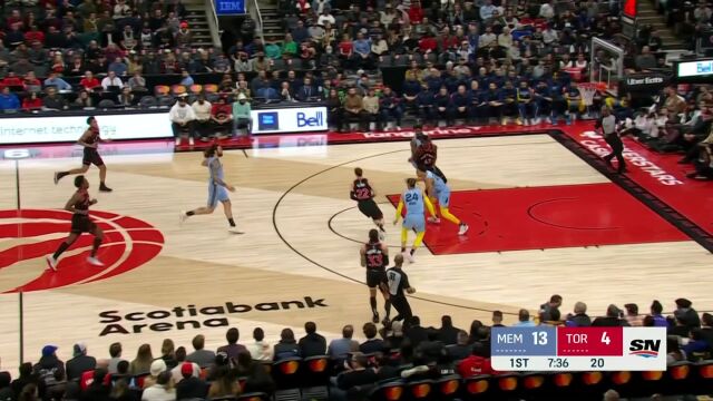 脚步轻点身形飘逸 特伦特晃开灰熊两员大将命中三分