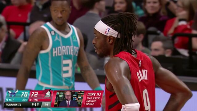 NBA常规赛：黄蜂vs开拓者中文解说全场回放