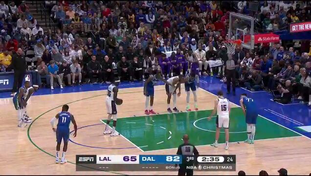 湖人vs独行侠第3节中文解说回放