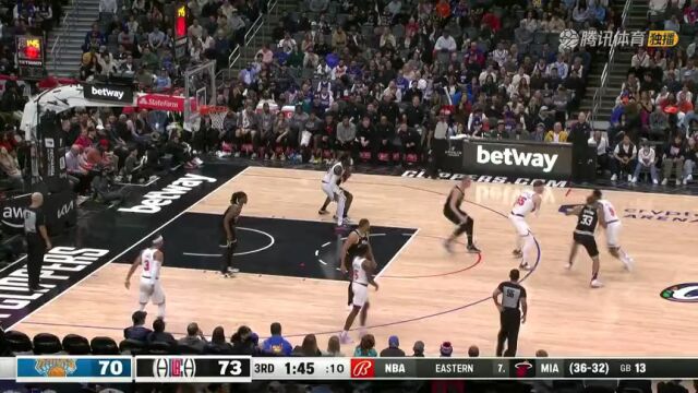 尼克斯vs快船第3节中文解说回放