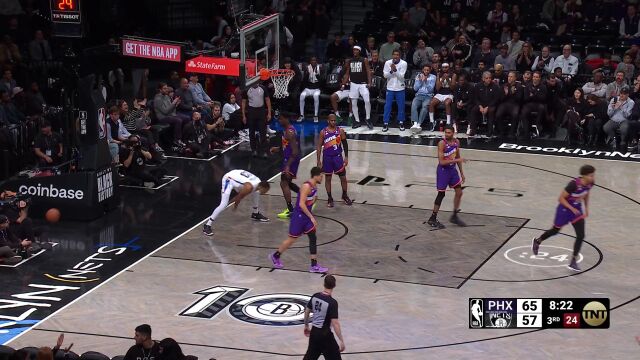 太阳vs篮网精华回放 布克复出太阳险胜篮网