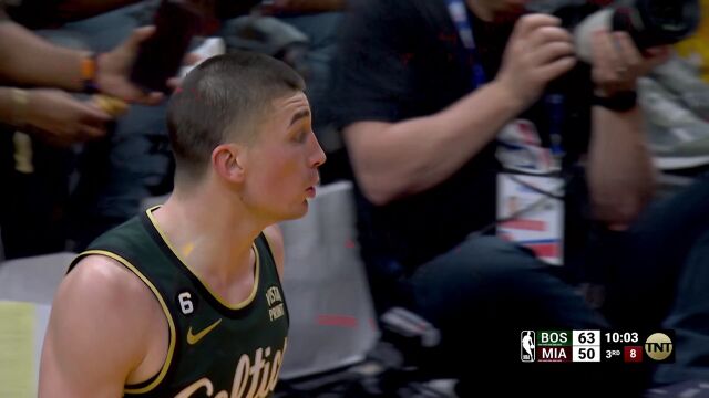 NBA常规赛：凯尔特人vs热火第3节中文解说回放