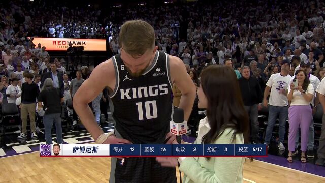 孟超采访萨博尼斯：赢下比赛依靠持续的状态 将专注下一场的胜利