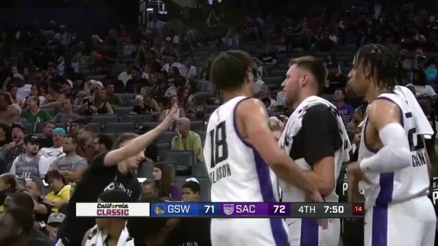 NBA夏季联赛：勇士vs国王第4节中文解说回放