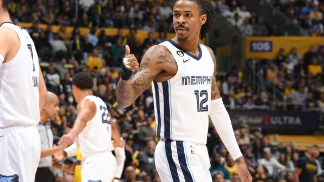 莫兰特vs湖人集锦 手感冰凉全场16投仅3中 得到10分