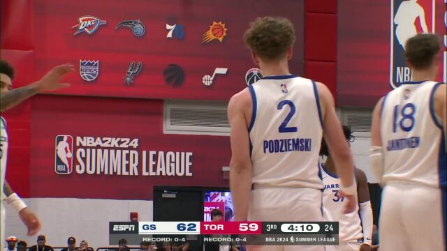 勇士vs猛龙英文原声全场回放