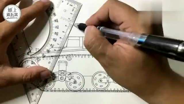 画一辆经典美国轻型坦克M1A1,美式坦克的底盘的确难画