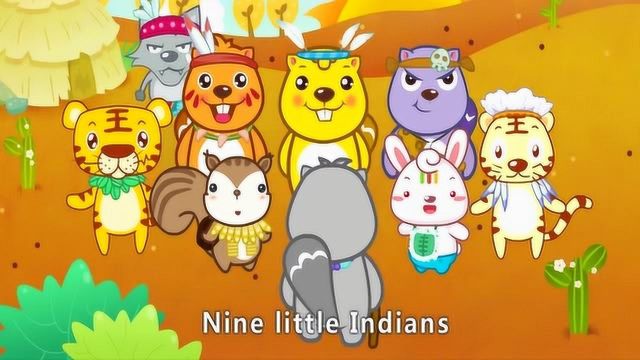 贝瓦经典英文儿歌 Ten Little Indians