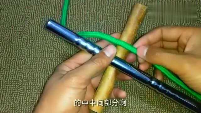 相传古代用于抬轿子的一种“抬杠结”的简单打法