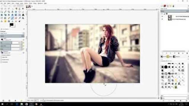 如何在GIMP中模糊背景