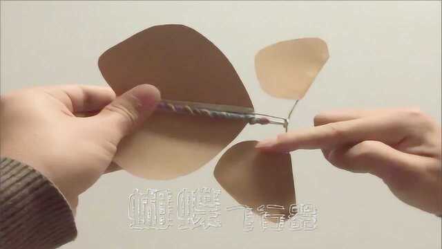 神奇的“蝴蝶”飞行器,简单有趣!你知道是什么原理吗?DIY手工