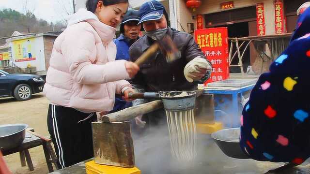 农村百年传统工艺,纯手工红薯粉条制作全过程