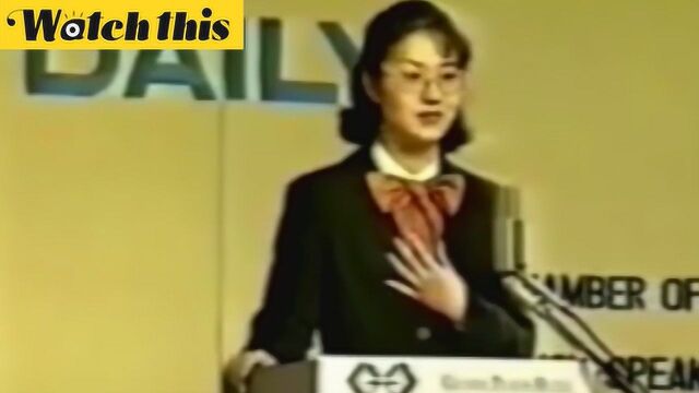 回看1995年刘欣演讲冠军赛风采:恰同学少年 风华正茂