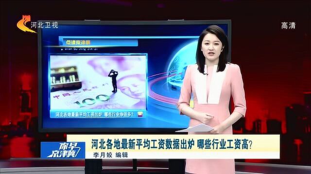 河北各地平均工资出炉,哪些行业挣钱多?高于平均值有这8个行业