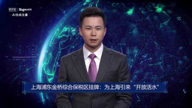 AI合成主播丨上海浦东金桥综合保税区挂牌:为上海引来“开放活水”