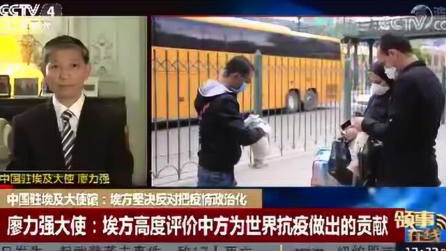 中国驻埃及大使馆:埃方坚决反对把疫情政治化