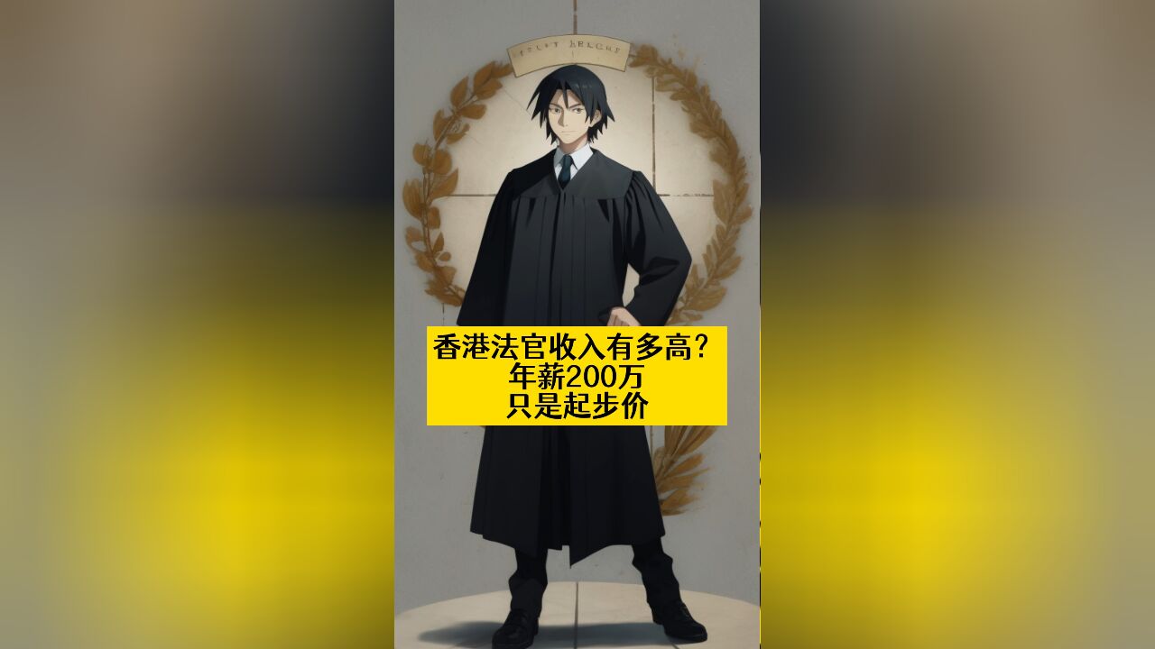 香港法官收入有多高?年薪200万只是起步价