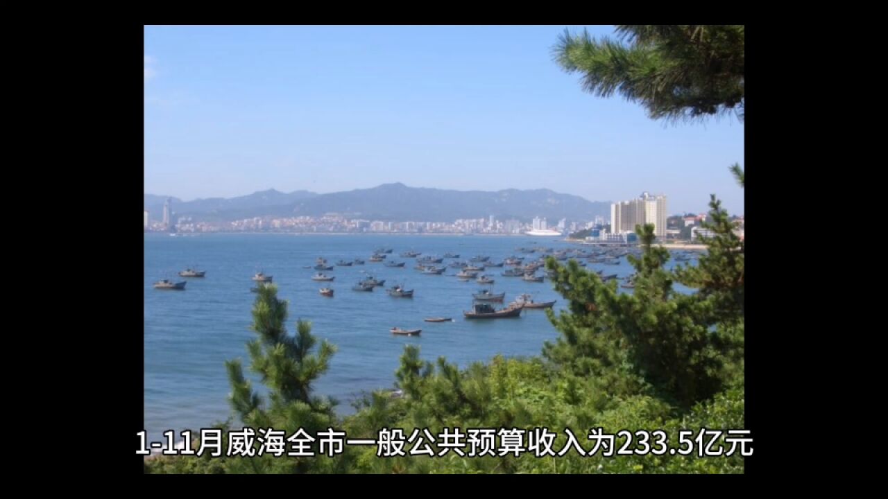 2023年111月威海各地财政收入,荣成总量继续稳居首位