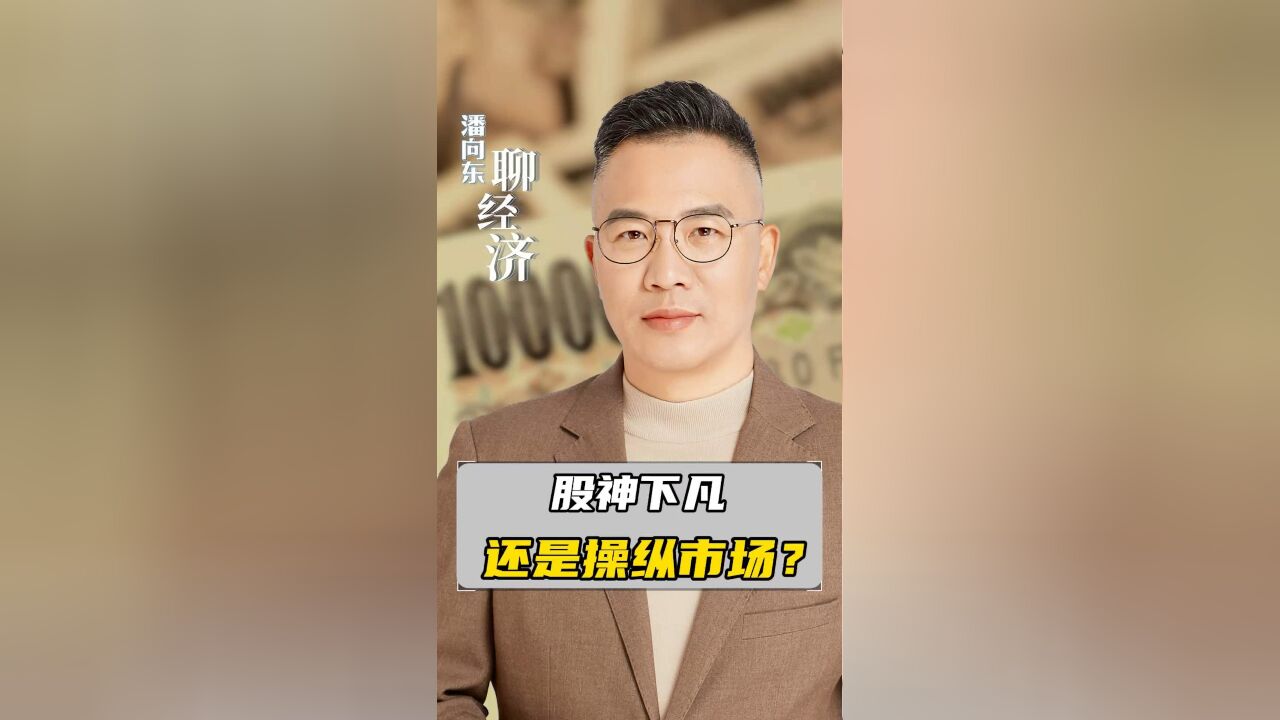 潘向东:股神下凡,还是操纵市场?