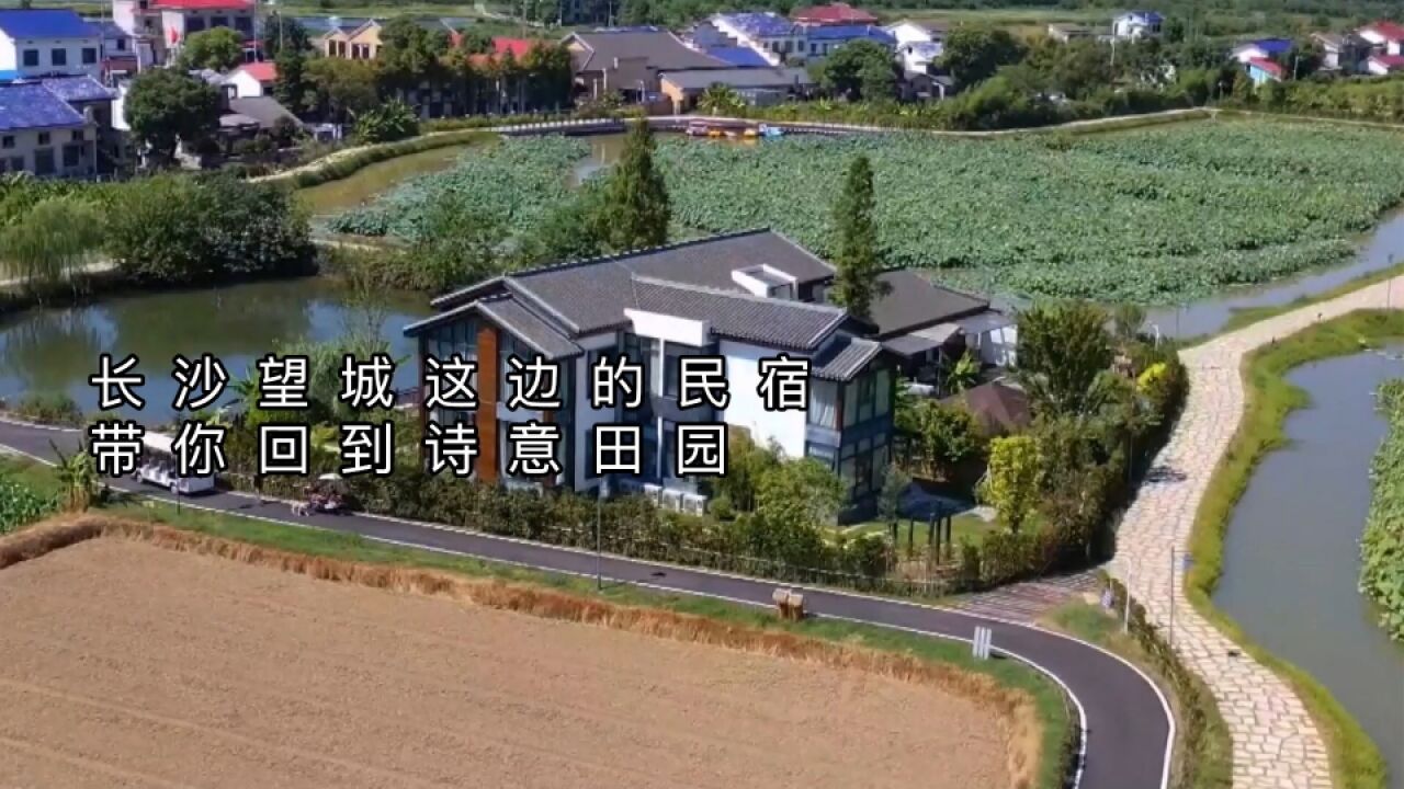 长沙望城的这处民宿,带你回到诗意田园