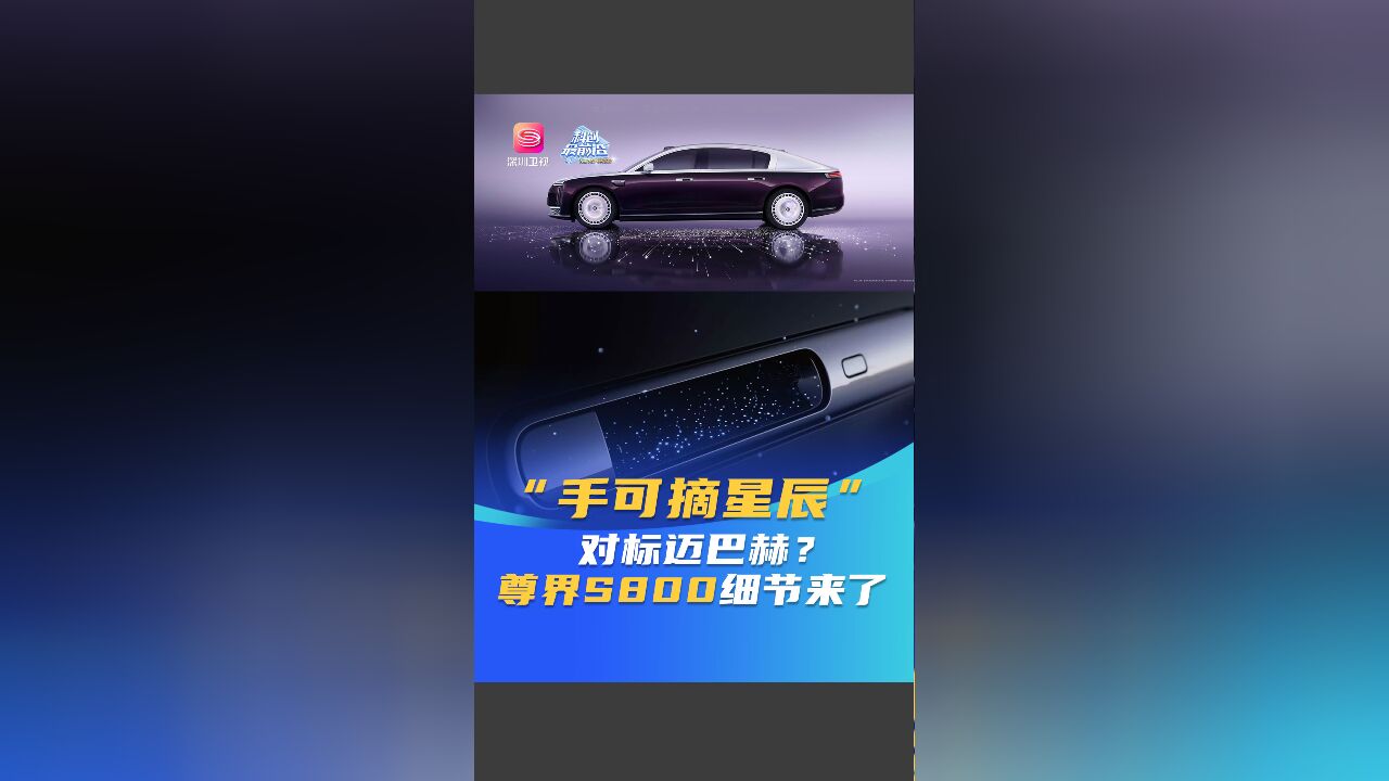 “手可摘星辰”对标迈巴赫?尊界S800细节来了