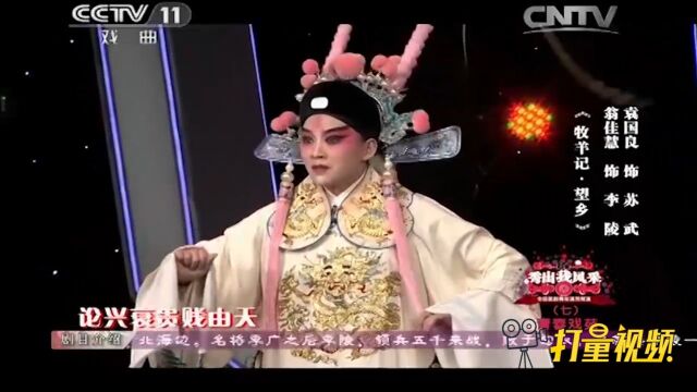 昆曲《牧羊记ⷦœ›乡》选段,不想朝廷怒,将咱祖冢迁