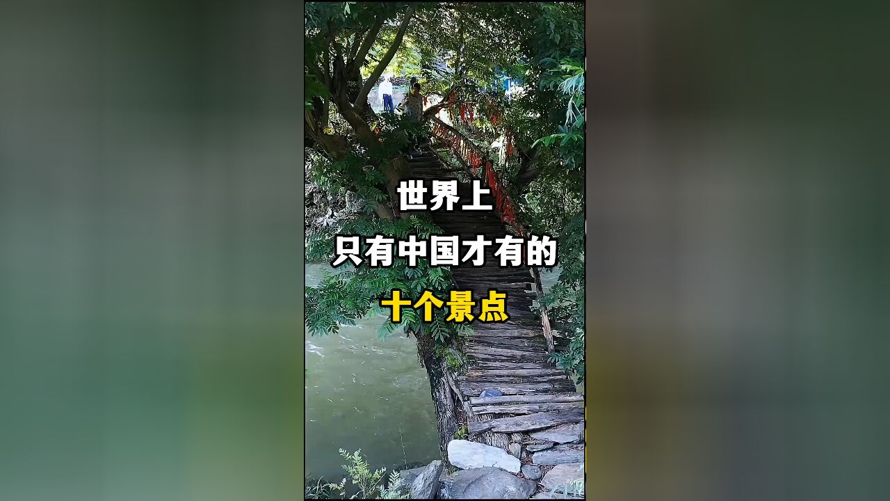 世界上只有中国才有的十大景点