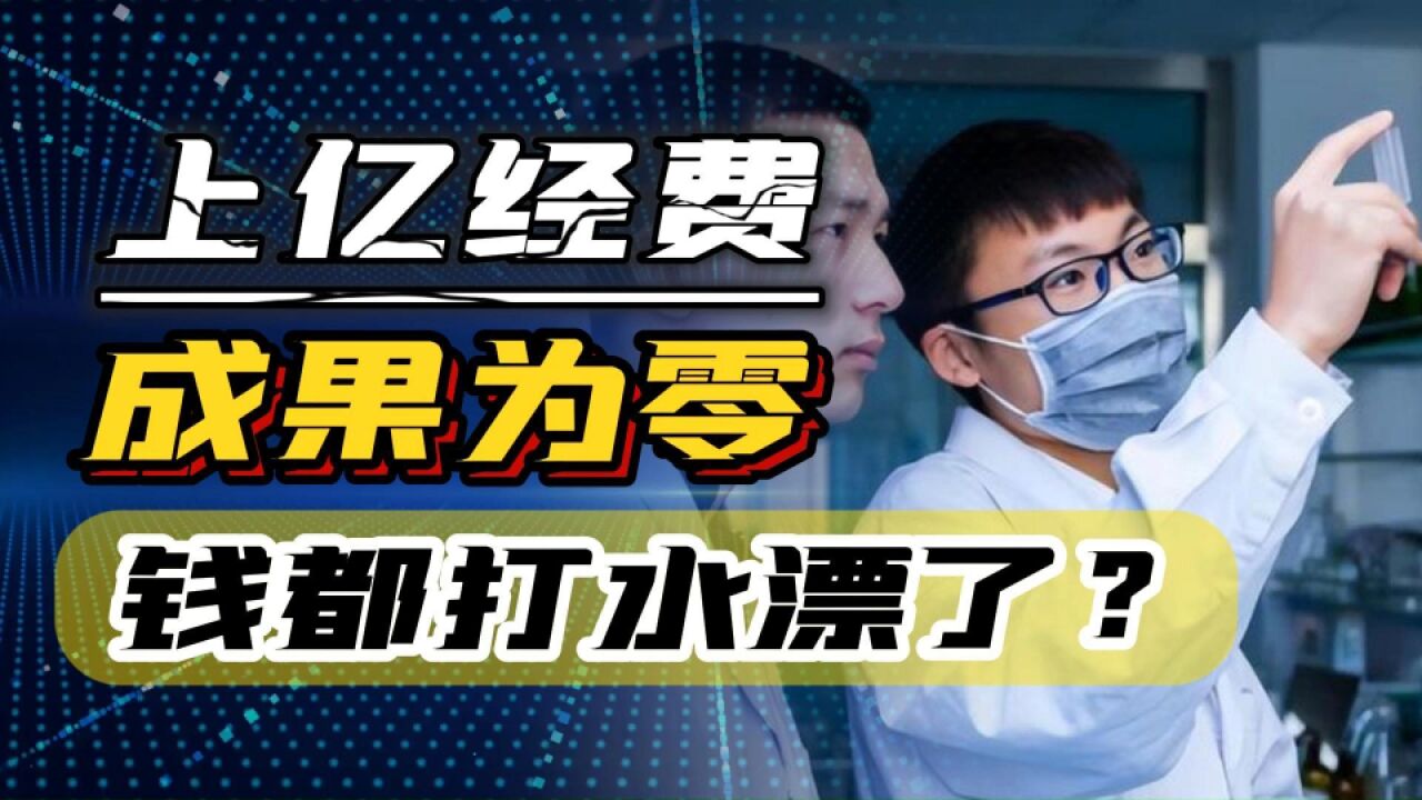 高校1.31亿经费堆不出一个成果?862个项目转化率为0, 钱打水漂了?