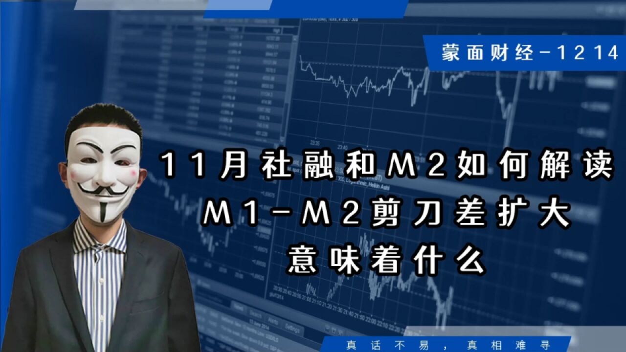 11月社融和M2如何解读,M1M2剪刀差扩大意味着什么