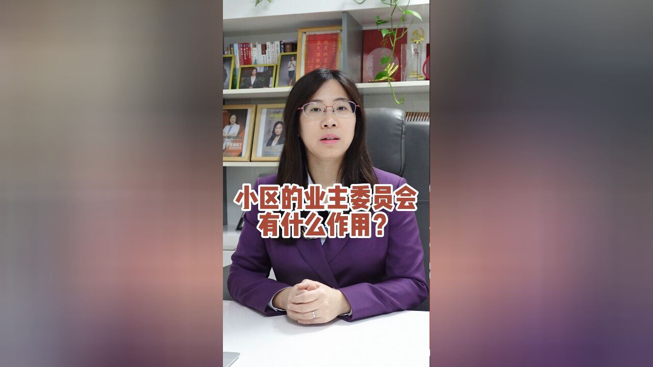 小区的业主委员会有什么作用?