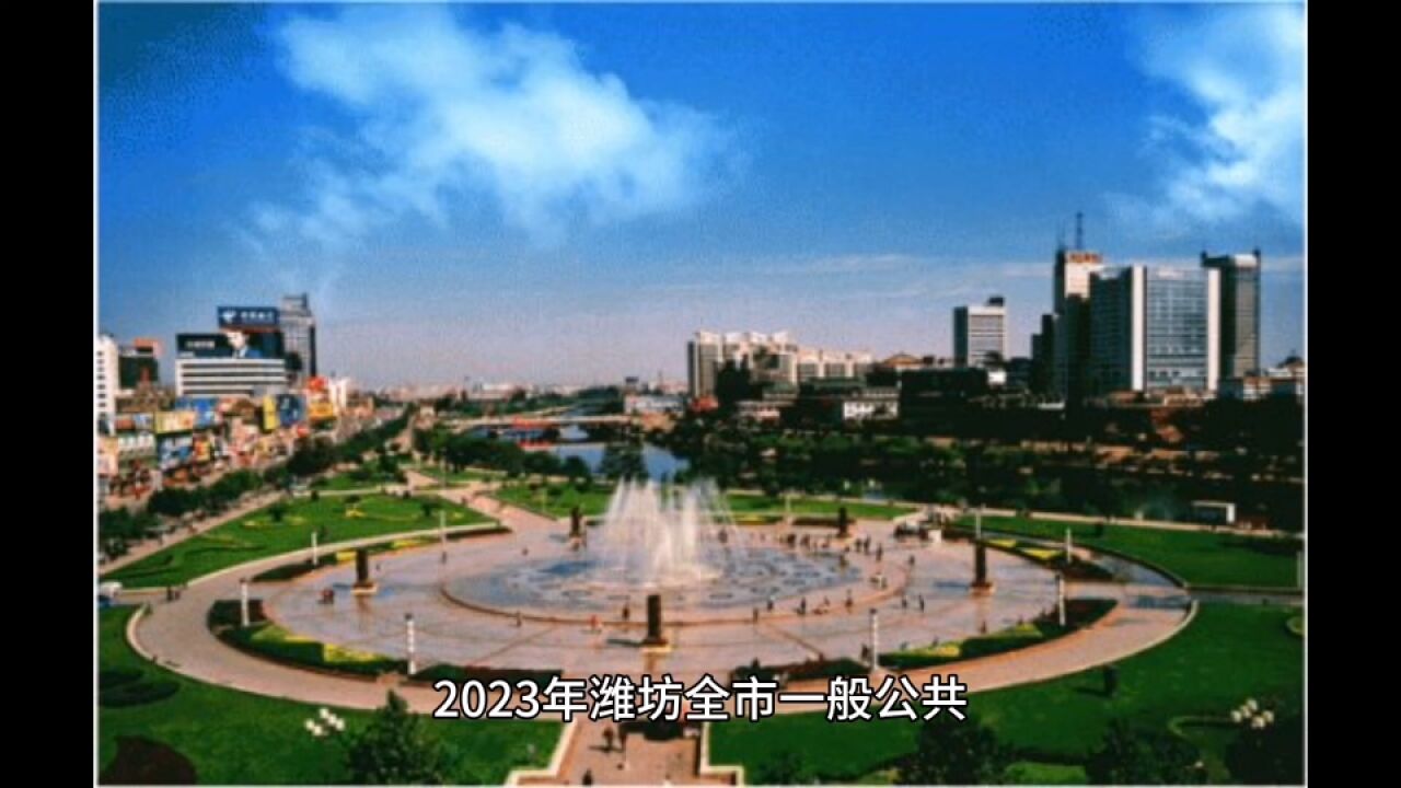 2023年潍坊各地财政收入表现,寿光再次冲上百亿,奎文增速出色