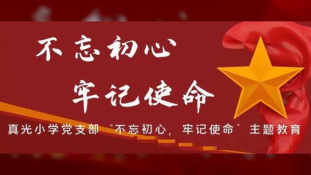 真光小学党支部开展“不忘初心,牢记使命”主题教育