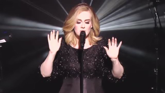 Adele现场版《hello》NRJ音乐奖珍贵视频高清无字幕