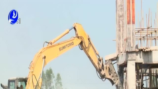 莆田北高镇依法强制拆除七宗违法建筑